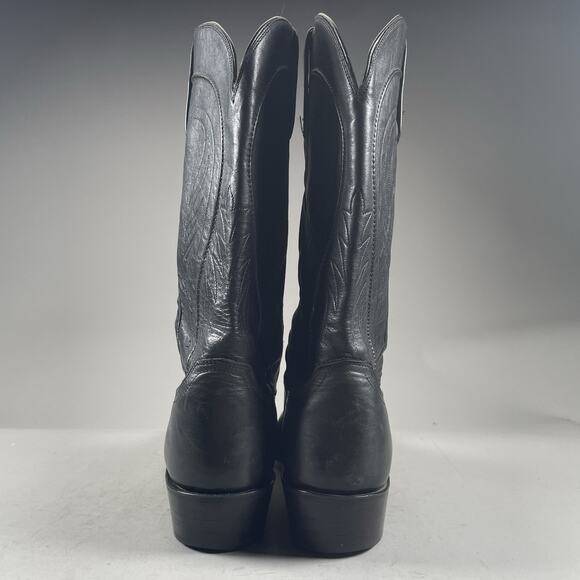 Lucchese 1883 Men’s Size 11 D Black Leather Western Pull On Cowboy Boots Casual - Picture 3 of 9